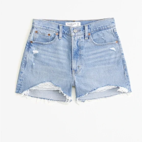 Abercrombie Fitch High Rise 4” Mom Short